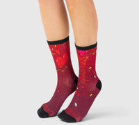 Chaussettes Bambou Femme Romantiques – Cœurs & Fleurs
