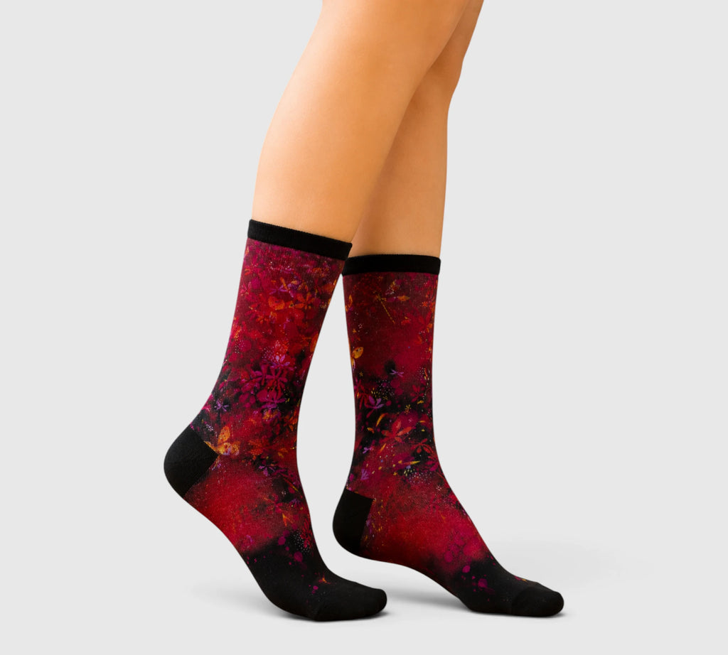 CHAUSSETTES BAMBOU LIBELLULES