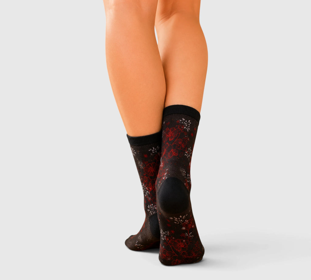 CHAUSSETTES BAMBOU ORCHIDEES
