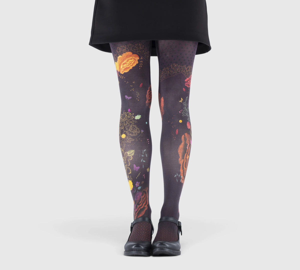 Collants fantaisie femme Bloom à motif floral coloré