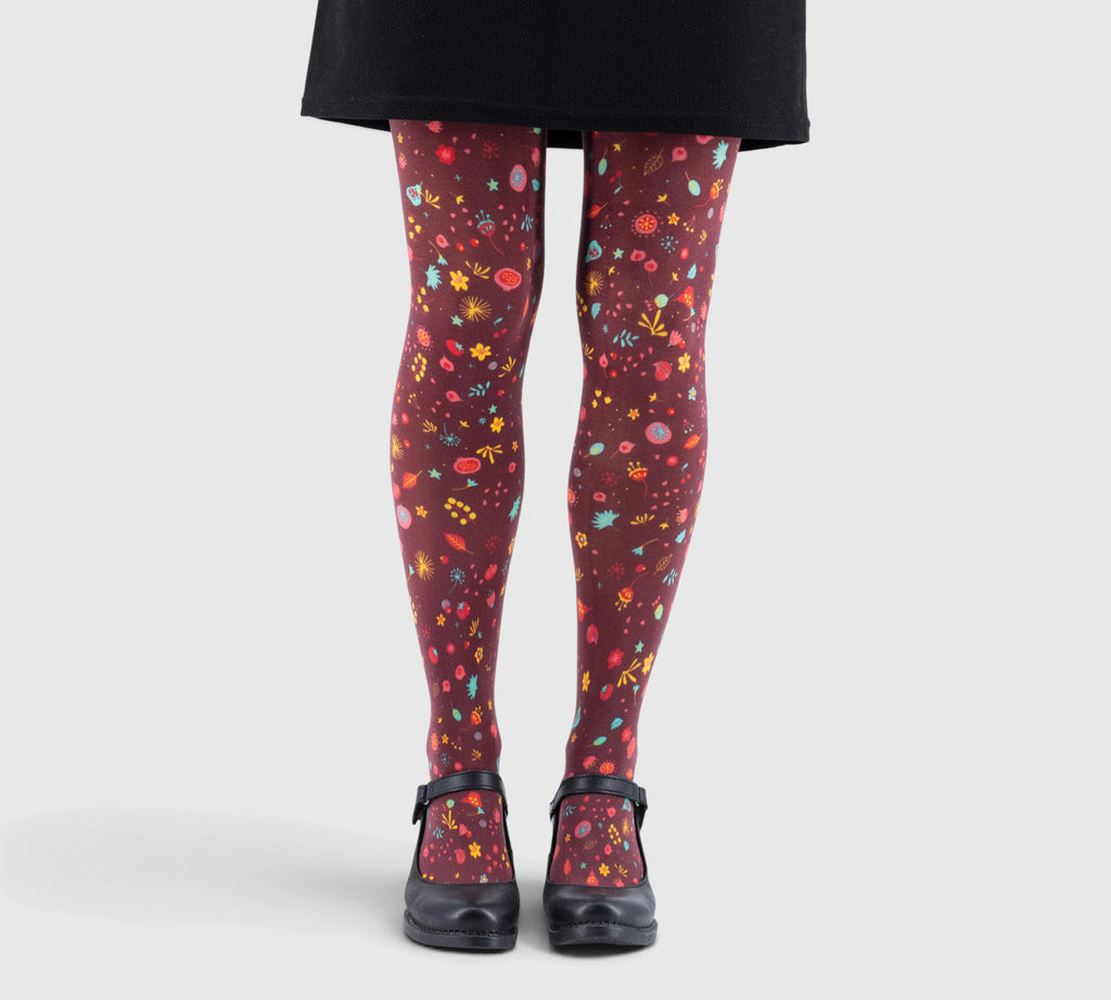 Collants imprimés femme – confort et élégance florale
