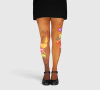 Collants rigolos fantaisie bucolique