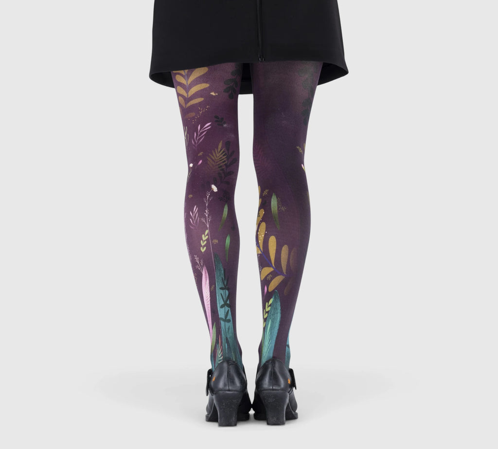 Women’s Fantasy Tights – Colorful Leaf Pattern