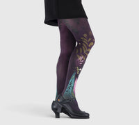 Women’s Fantasy Tights – Colorful Leaf Pattern