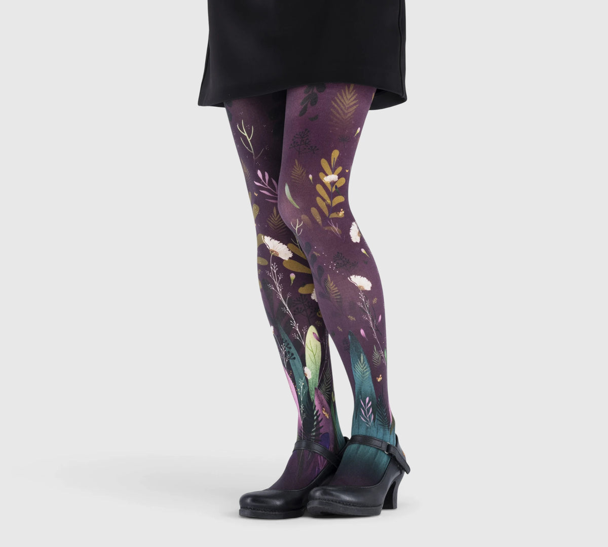 Women’s Fantasy Tights – Colorful Leaf Pattern