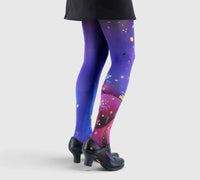 Collants fantaisie : voyage créatif en nuances de violet