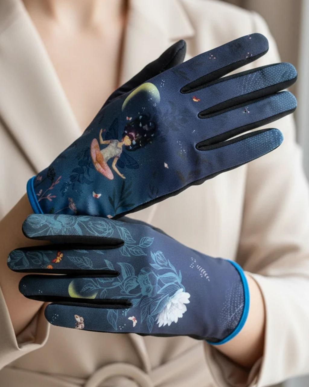 Gants Imprimés Touch Screen | Nuit Étoilée