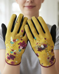 Gants fantaisie jaunes fairy