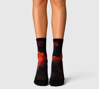 Chaussettes fantaisie femme automne en bambou doux