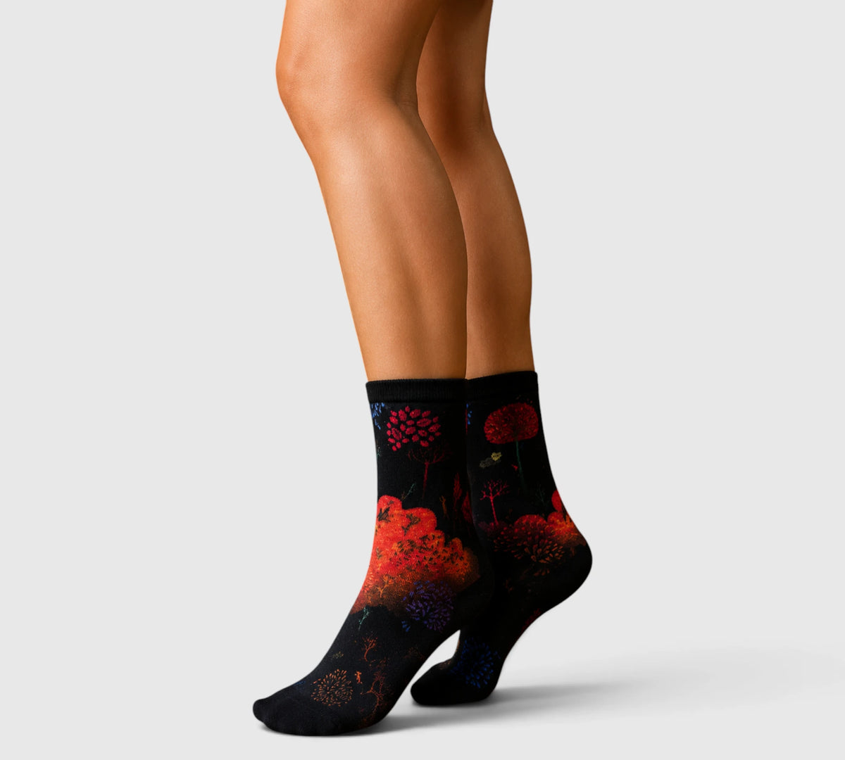 Chaussettes fantaisie femme automne en bambou doux
