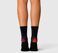 Chaussettes fantaisie femme automne en bambou doux
