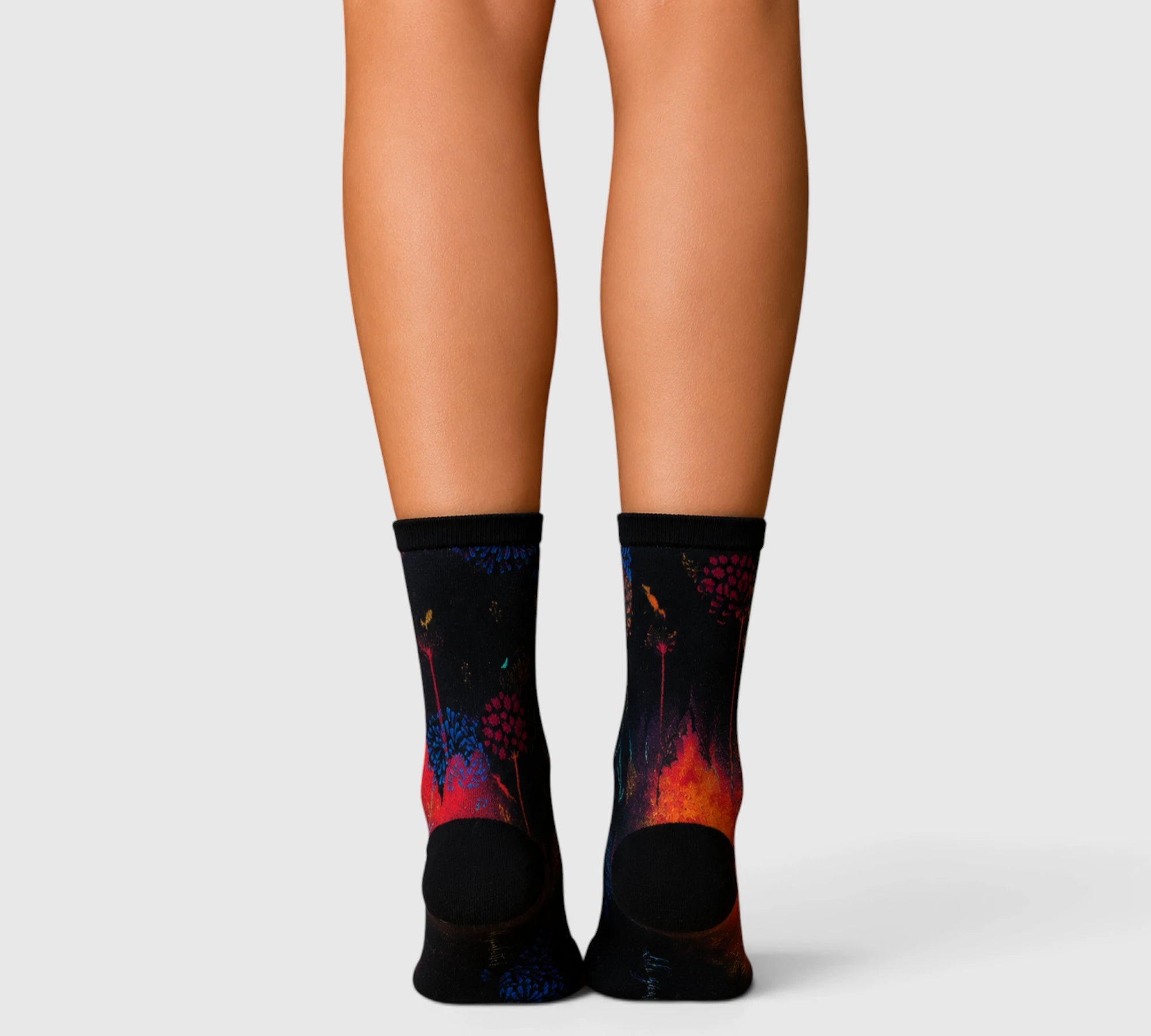 Chaussettes fantaisie femme automne en bambou doux