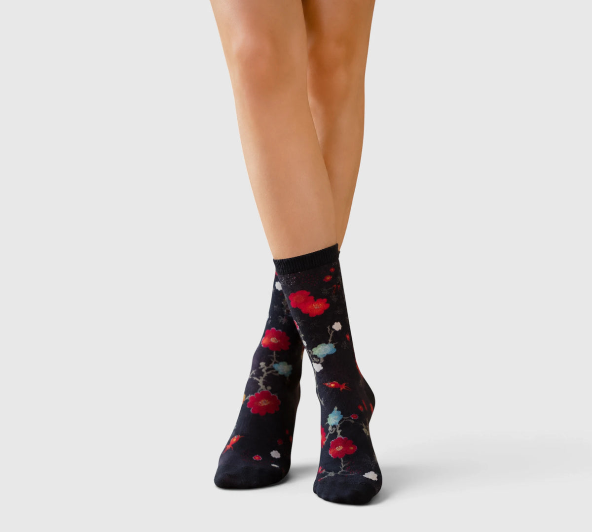 Chaussettes Femme Bambou Sakura | Carpes Koi pour un Style Zen