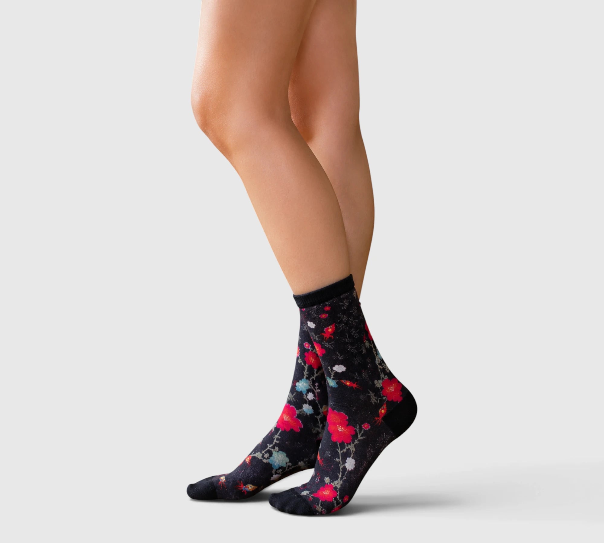 Chaussettes Femme Bambou Sakura | Carpes Koi pour un Style Zen