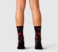 Chaussettes rigolotes en bambou – Modèle coquelicot
