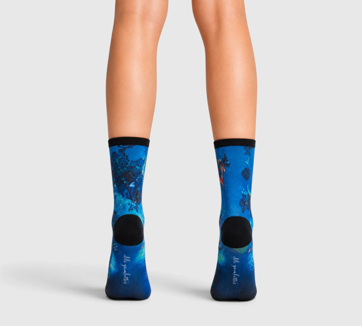 Chaussettes imprimées femme bambou – modèle ZEN