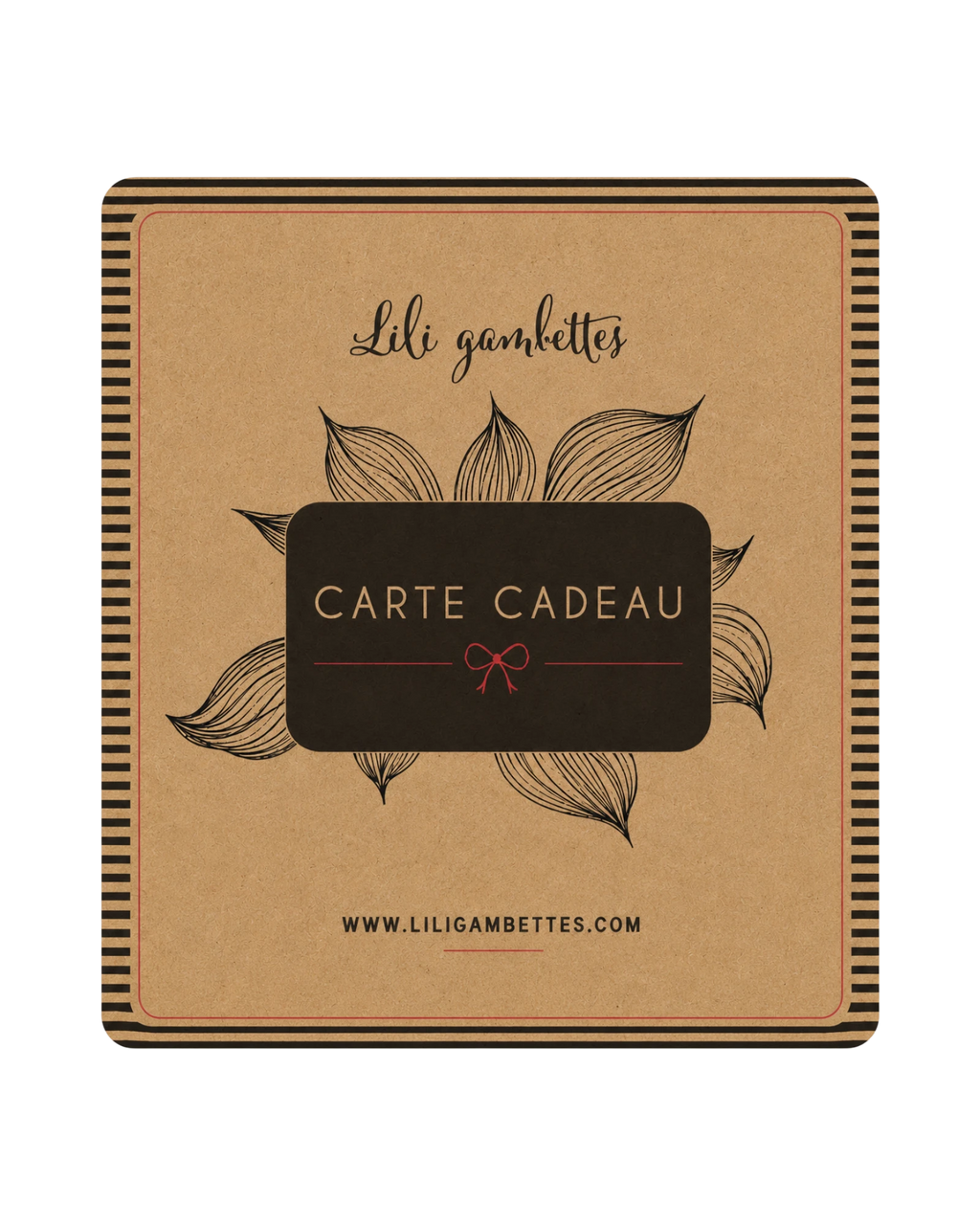 Carte cadeau Lili Gambettes