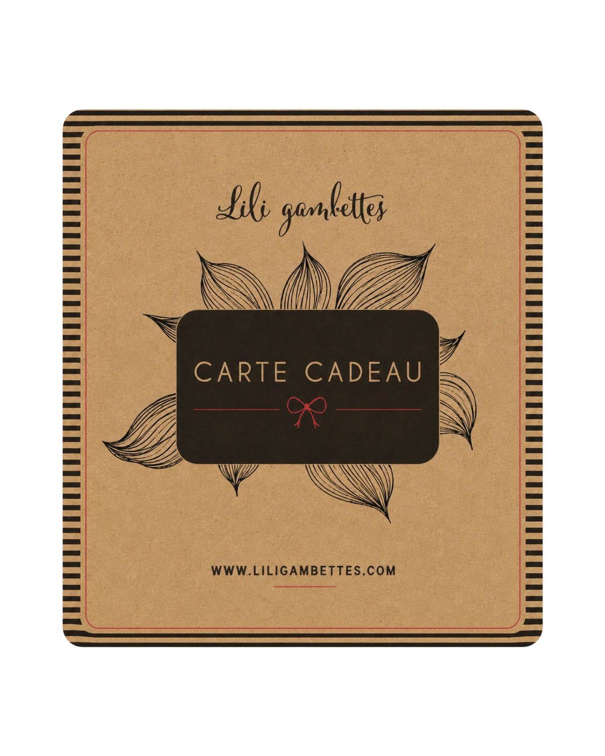Carte cadeau Lili Gambettes