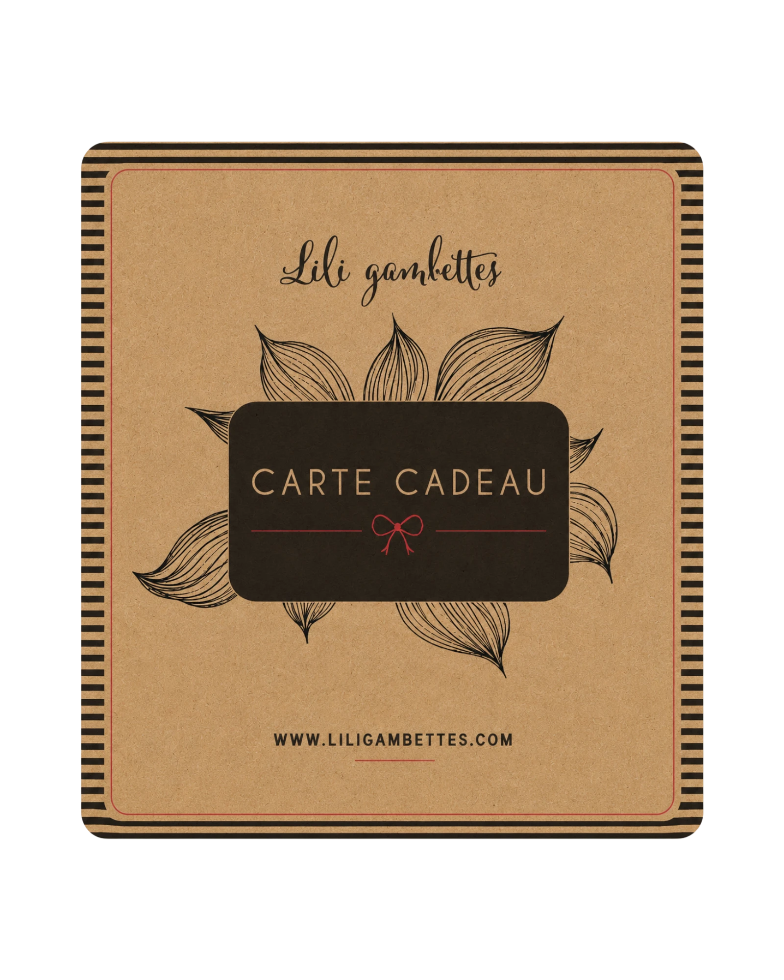 Carte cadeau Lili Gambettes