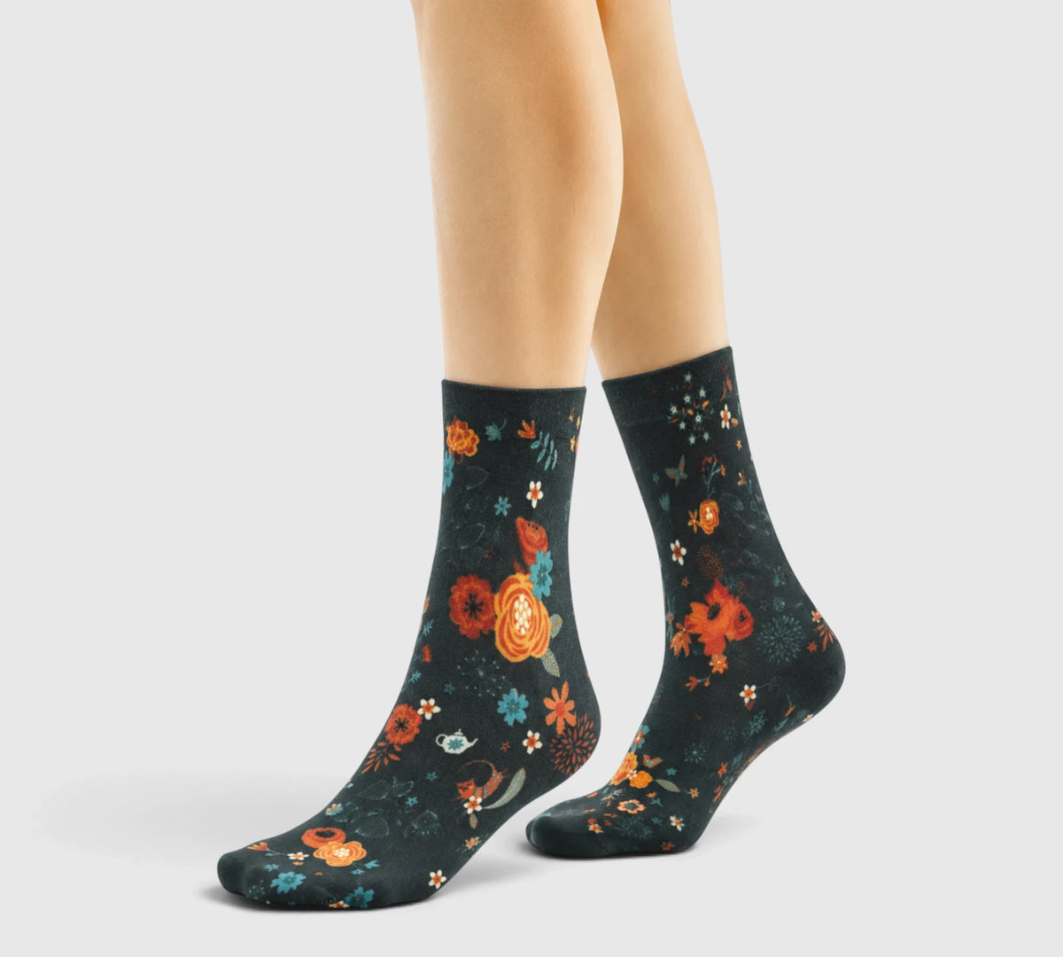 Chaussettes fantaisie Oslo design nordique rétro