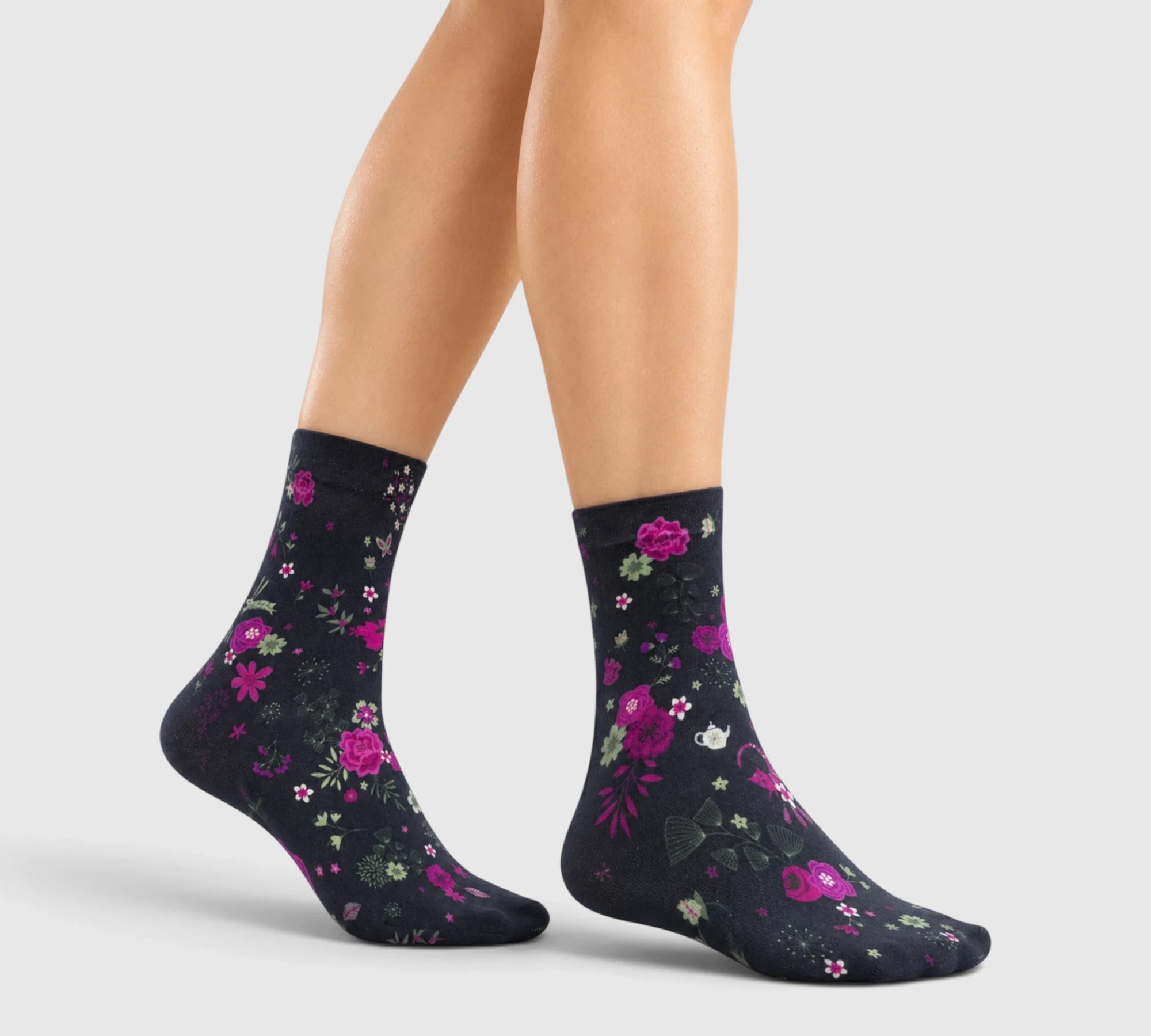 Chaussettes fantaisie Oslo Rose style scandinave