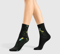 Chaussettes fantaisie Attrape-Rêve et plumes