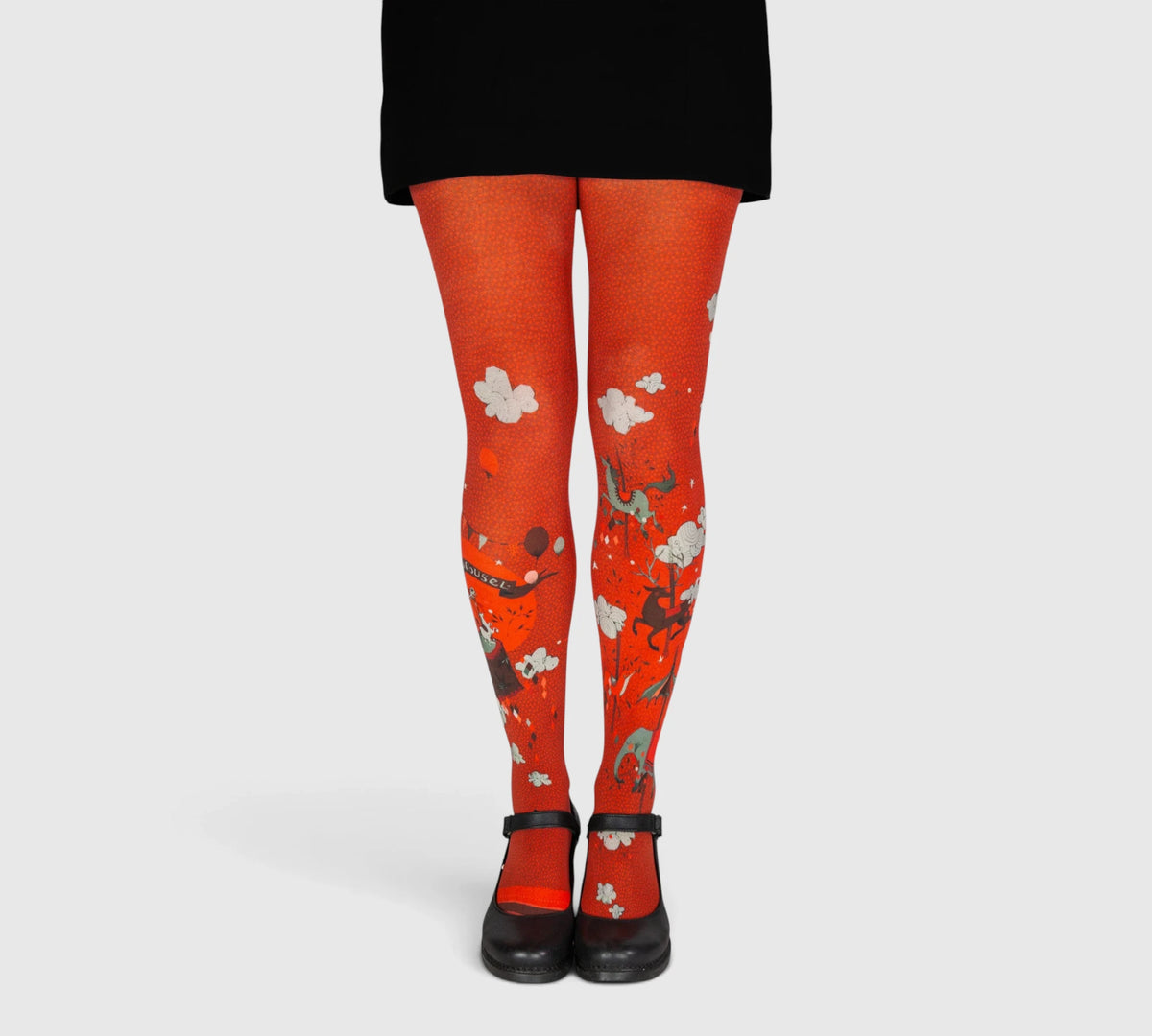Collants rouges rigolos carrousel