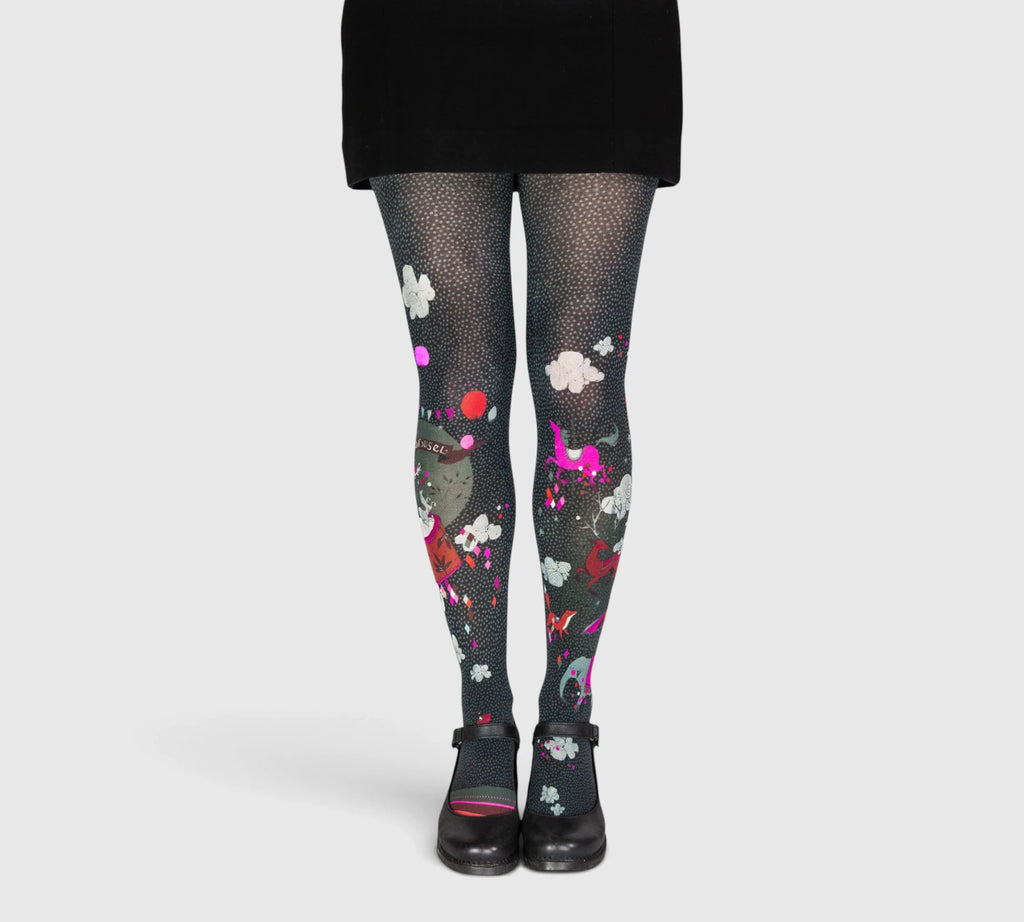 Collants noirs rigolos carousel