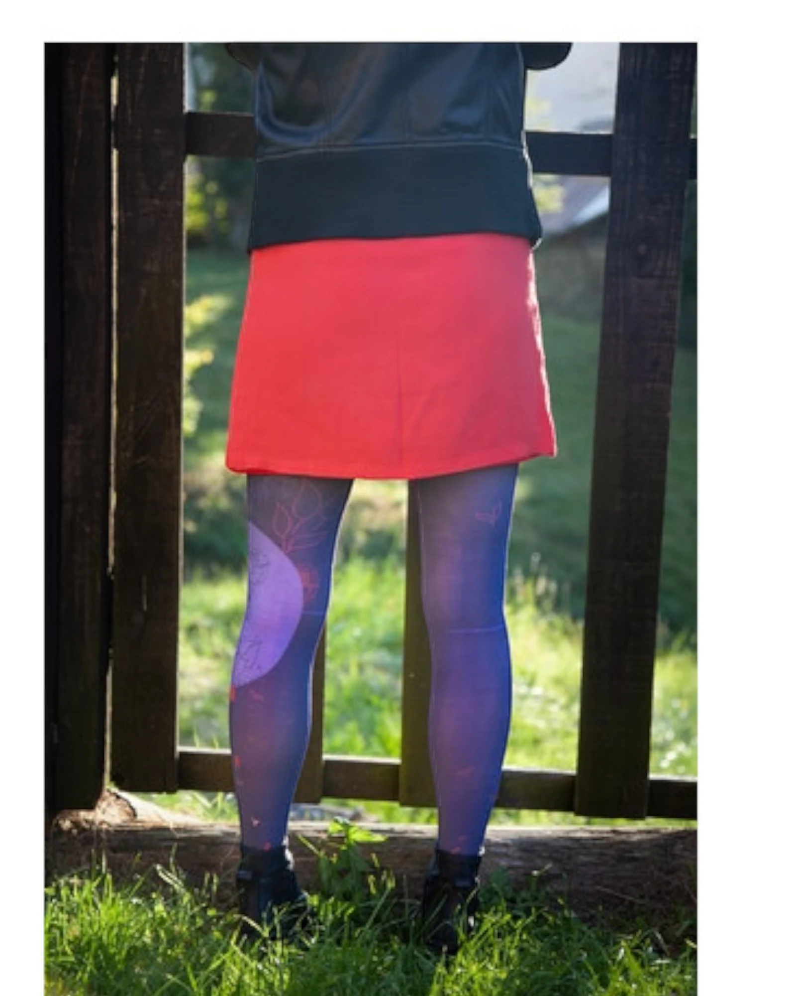 Collants imprimés à fleurs