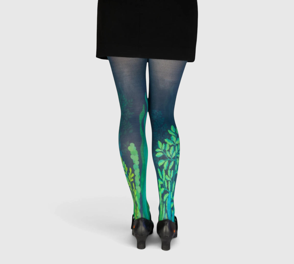 Collants bleus fantaisie femme