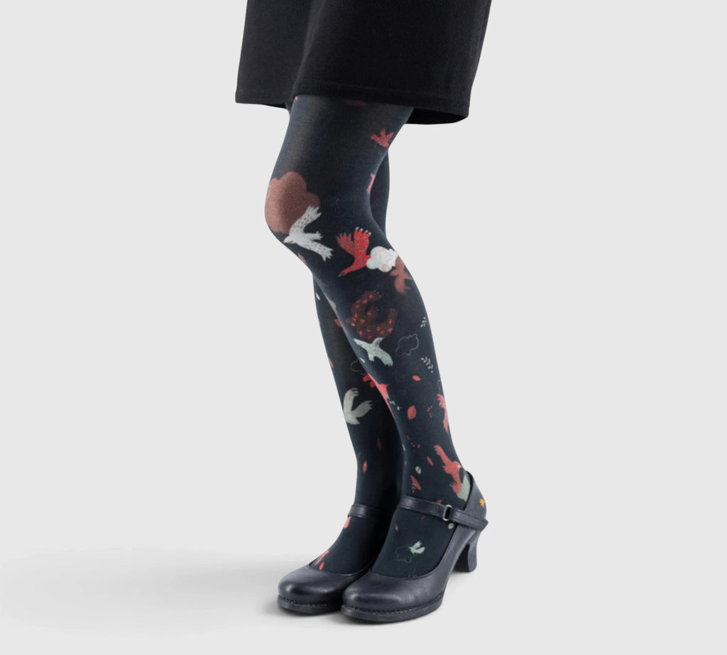 Collants fantaisie cabanes à oiseaux – Originalité et confort garantis