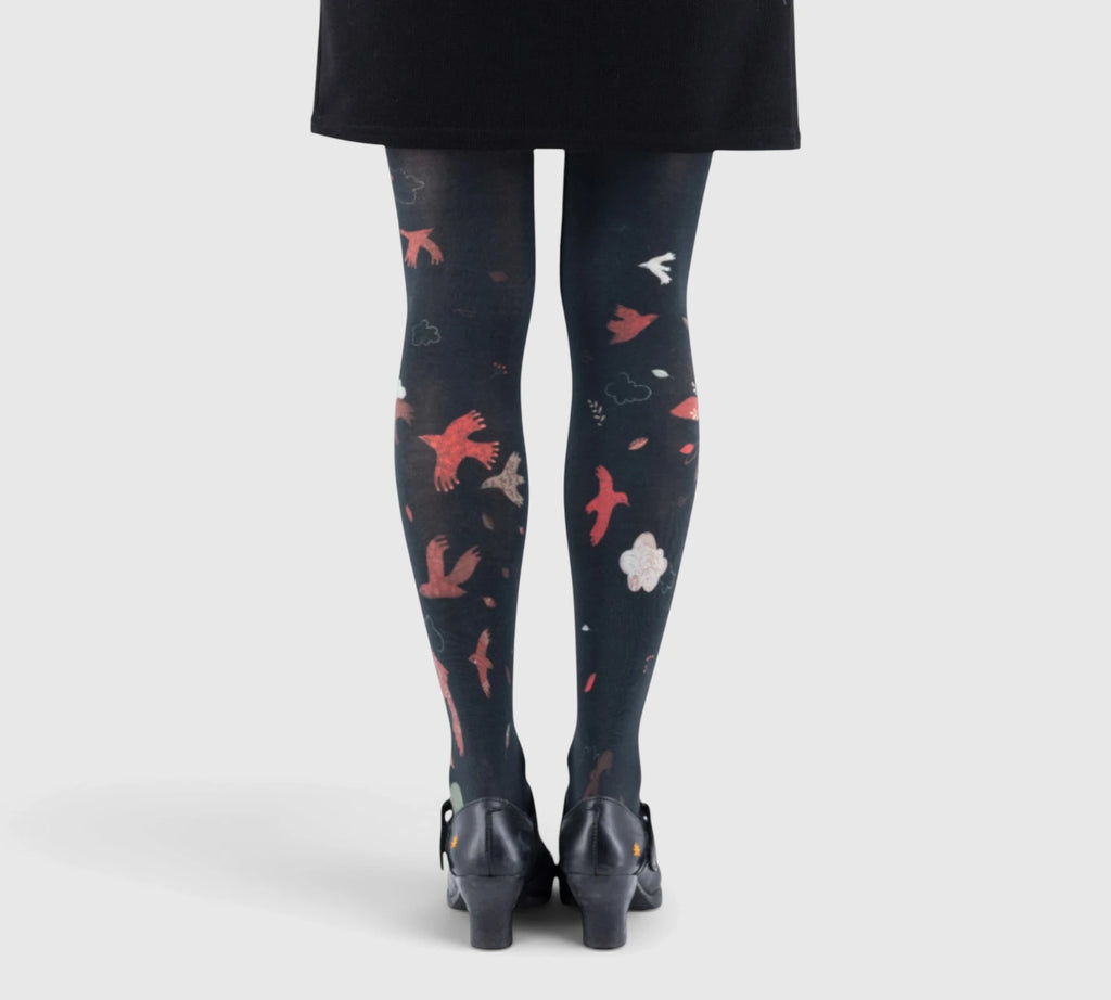 Collants fantaisie cabanes à oiseaux – Originalité et confort garantis