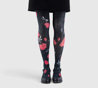 Collants fantaisie coquelicots – Élégance et confort