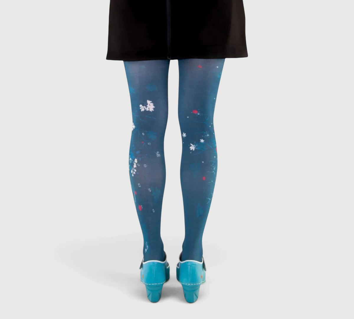 Collants fantaisie Coriandre – design floral
