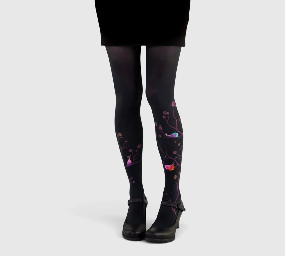 Collants fantaisie femme Arbre des Filles – fond noir