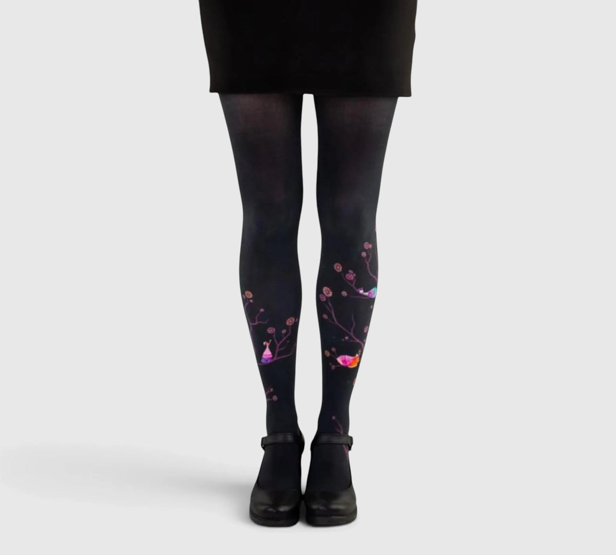 Collants fantaisie femme Arbre des Filles – fond noir