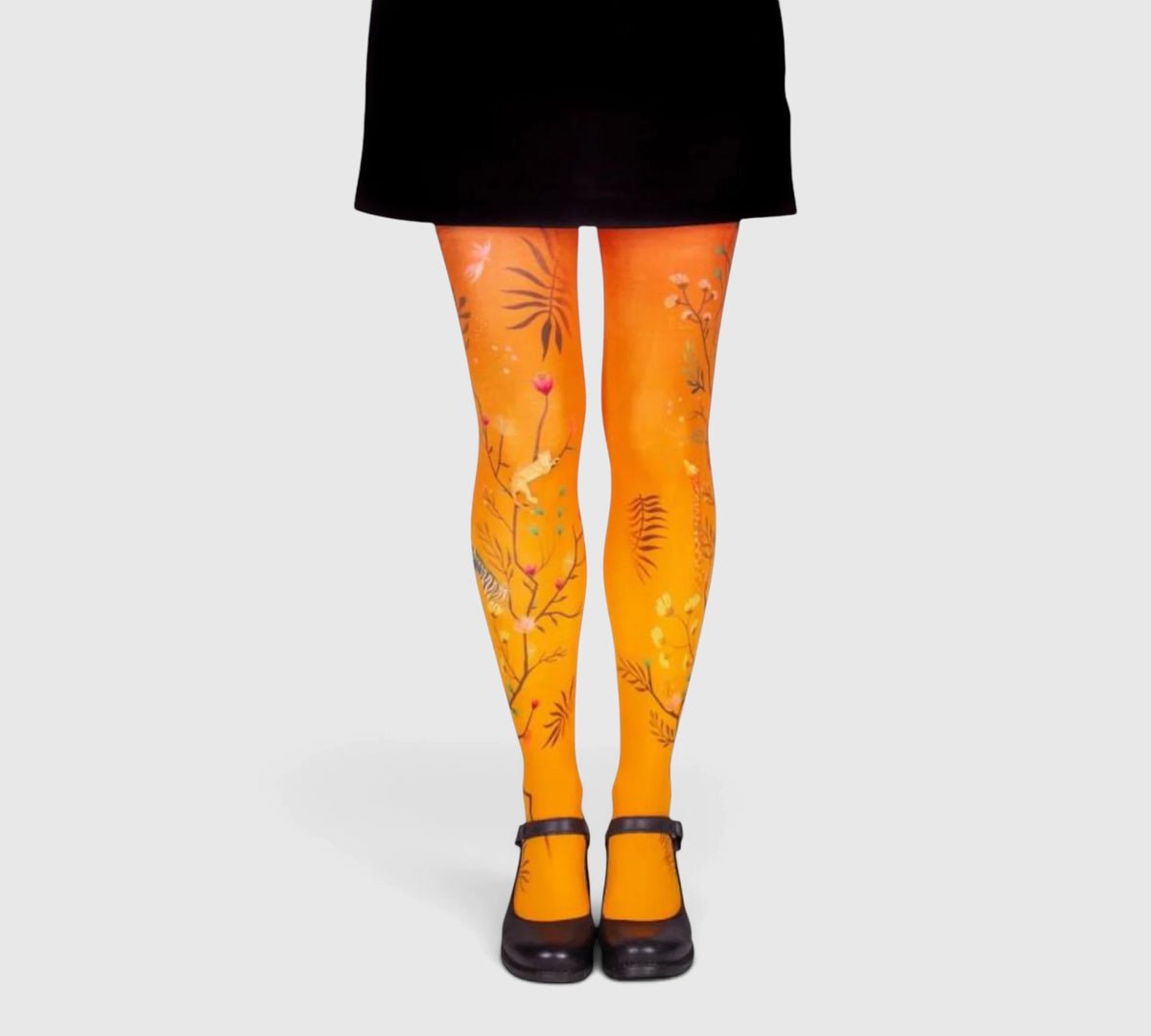Collants fantaisie femme oranges Tropical