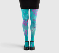 Collants fantaisie imprimés coriandre Liligambettes