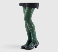 Collants fantaisie kaki – élégance naturelle et originale