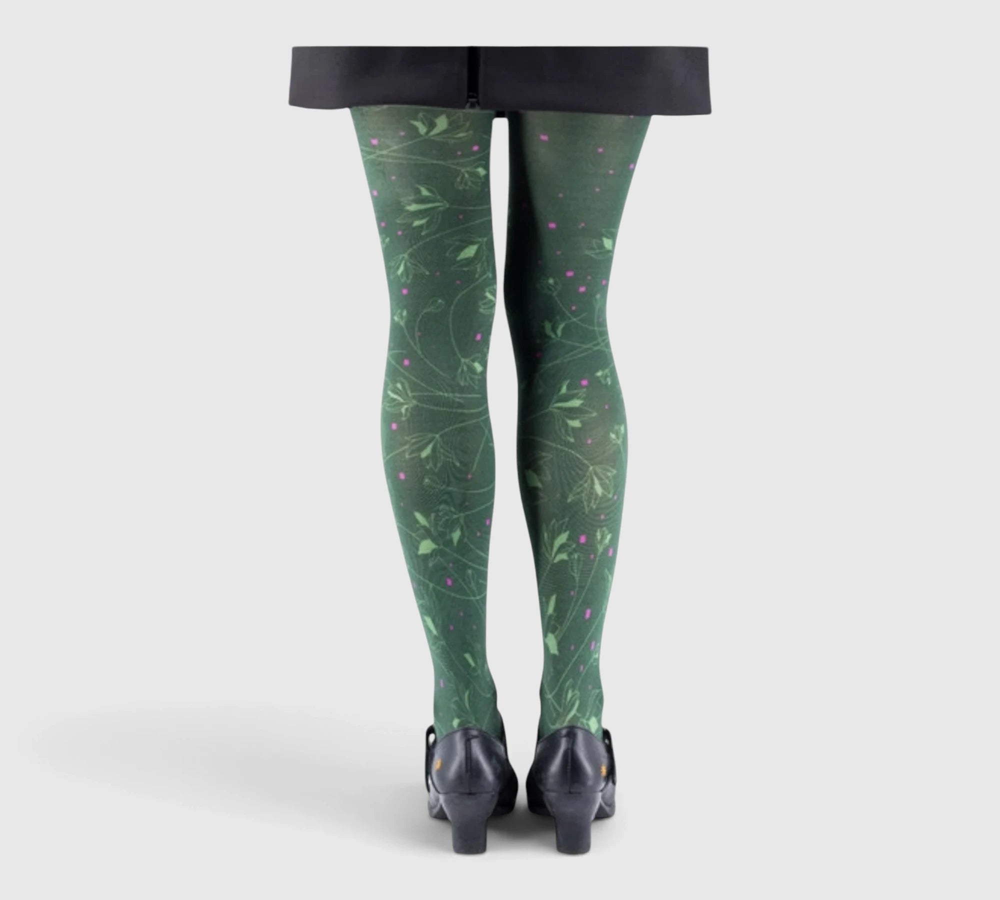 Collants fantaisie kaki – élégance naturelle et originale