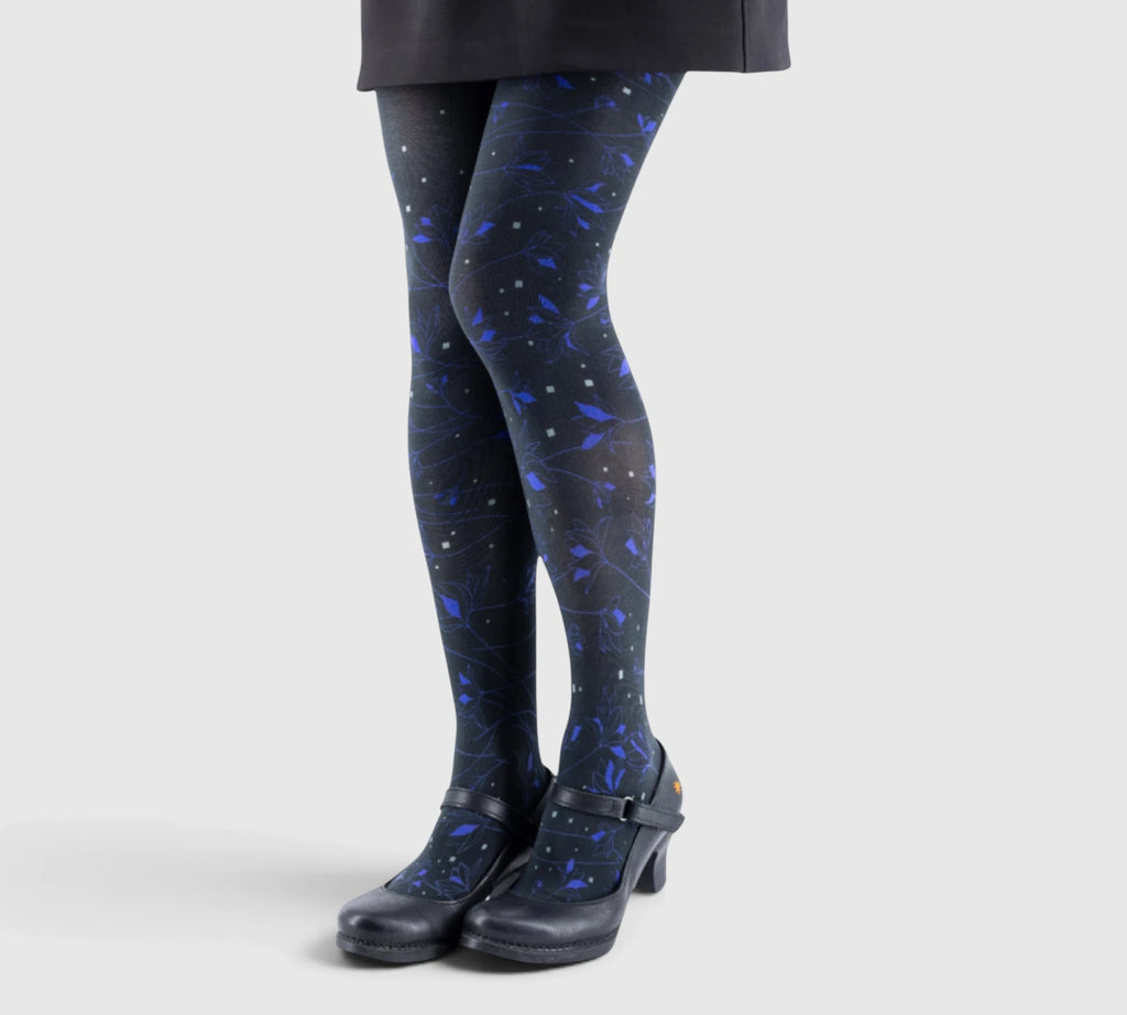 Collants fantaisie lys – élégance et confort
