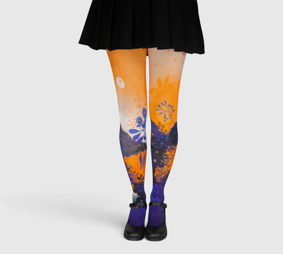 Collants fantaisie motifs abstraits canyon