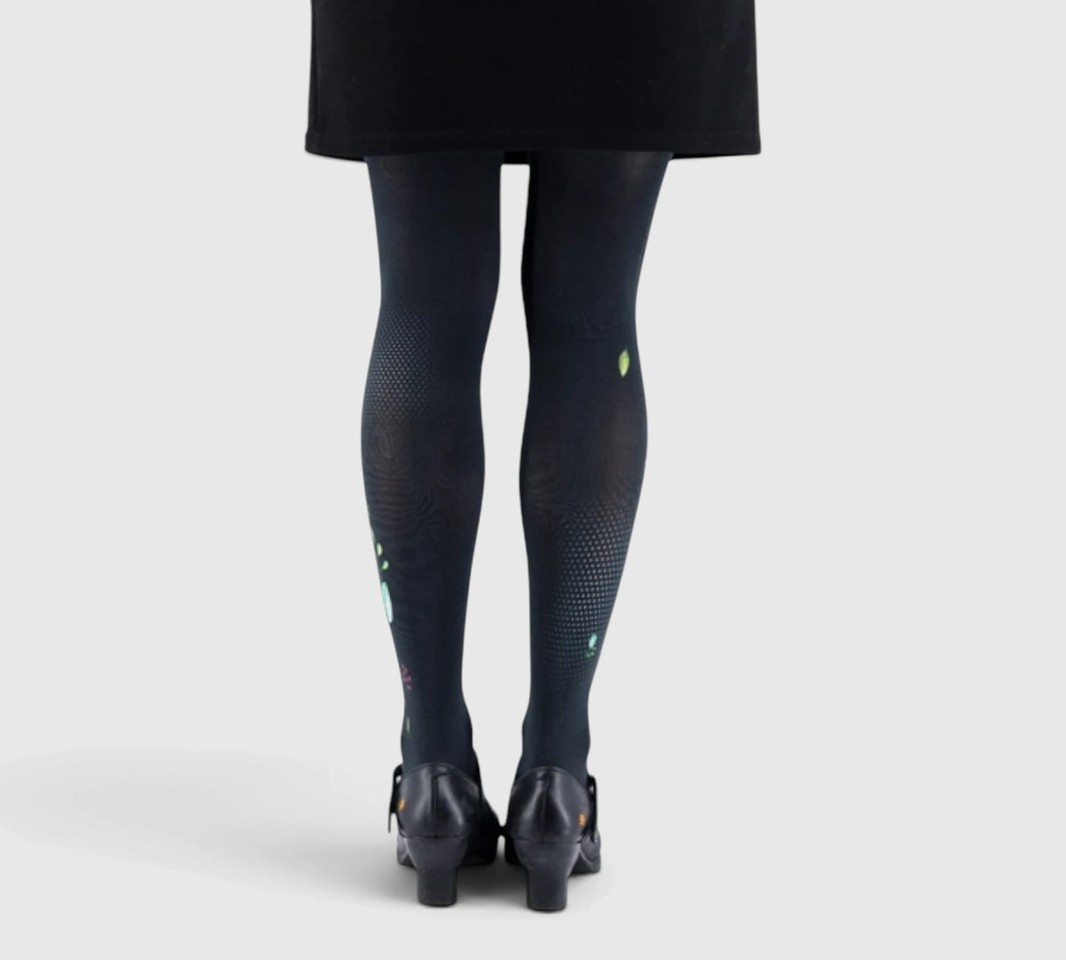 Collants fantaisie résistants – Motif musical et floral, qualité premium