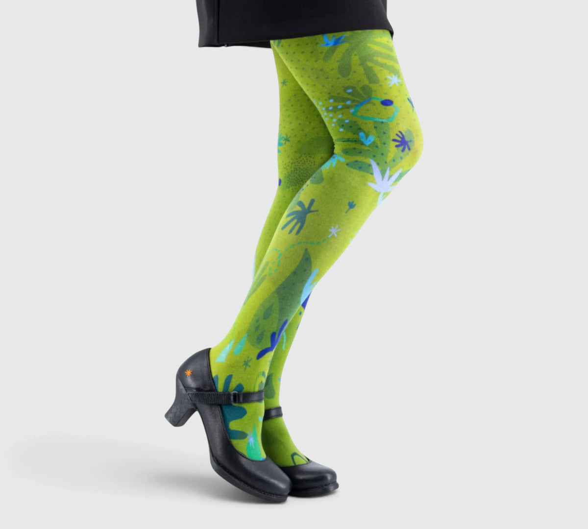 Collants fantaisie verts – design unique et confort