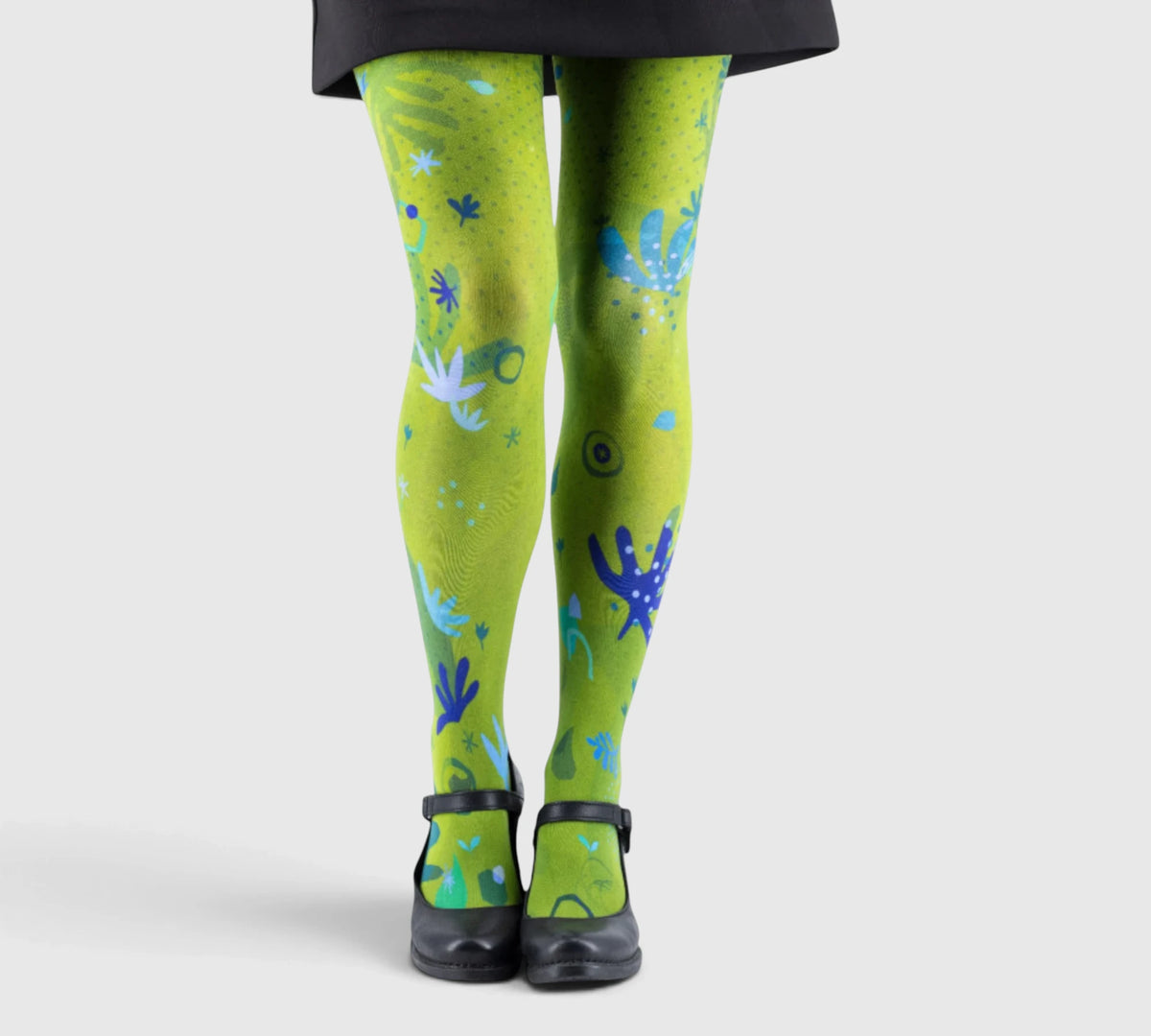 Collants fantaisie verts – design unique et confort