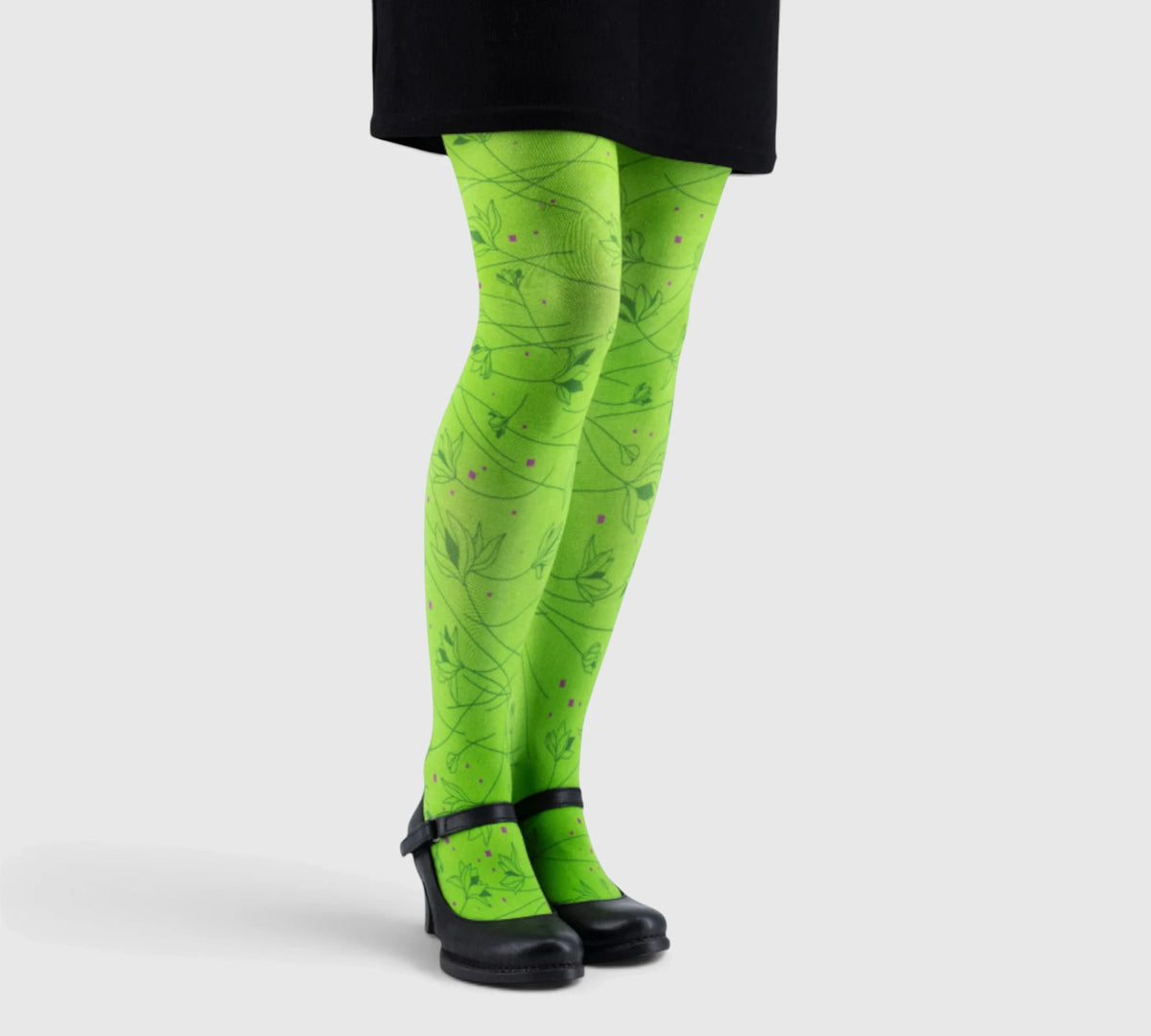 Collants fantaisie verts – style et audace