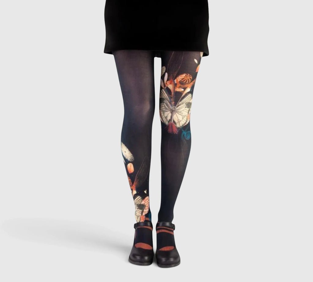 Collants femme originaux papillons Liligambettes