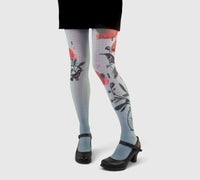 Collants gris imprimés colibri Liligambettes