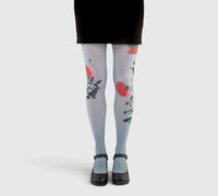 Collants gris imprimés colibri Liligambettes