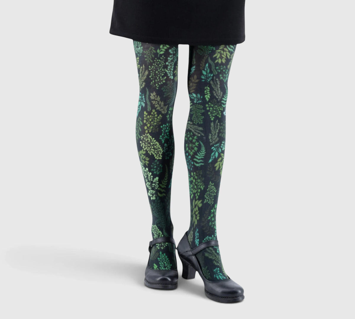 Collants imprimés végétaux – élégance audacieuse